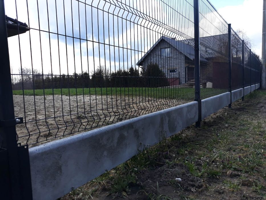 Płyty betonowe podmurówki, płyty pod siatkę, panel