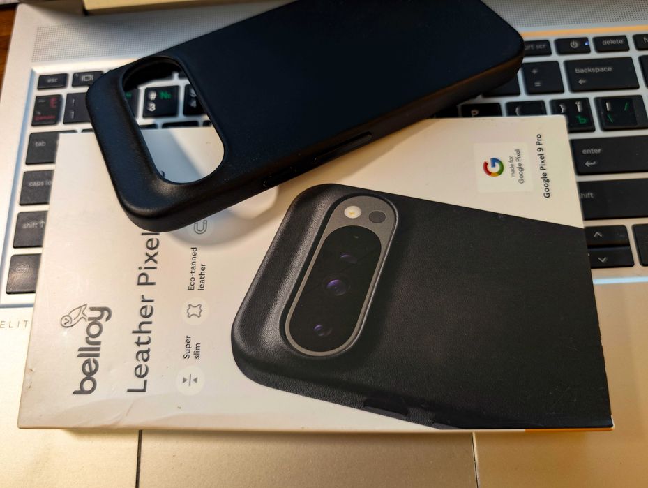 Кожаный чехол "Bellroy" MagSafe Leather Black к Google Pixel 9 / 9 Pro