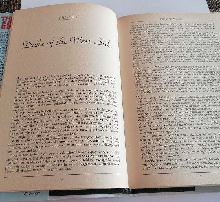 THE ENGLISH GODFATHER - Owney Madden de 1987