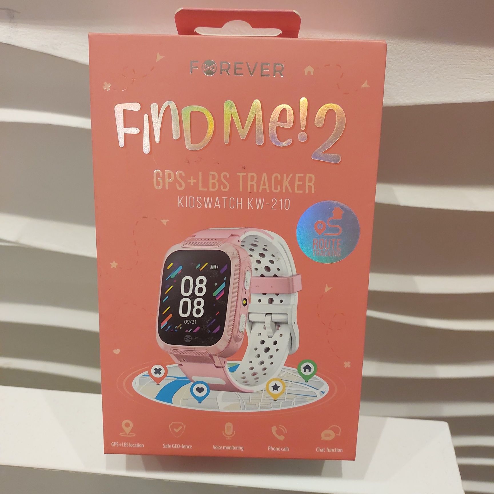 Forever Smartwatch GPS Kids Find Me 2 KW-210 różowy