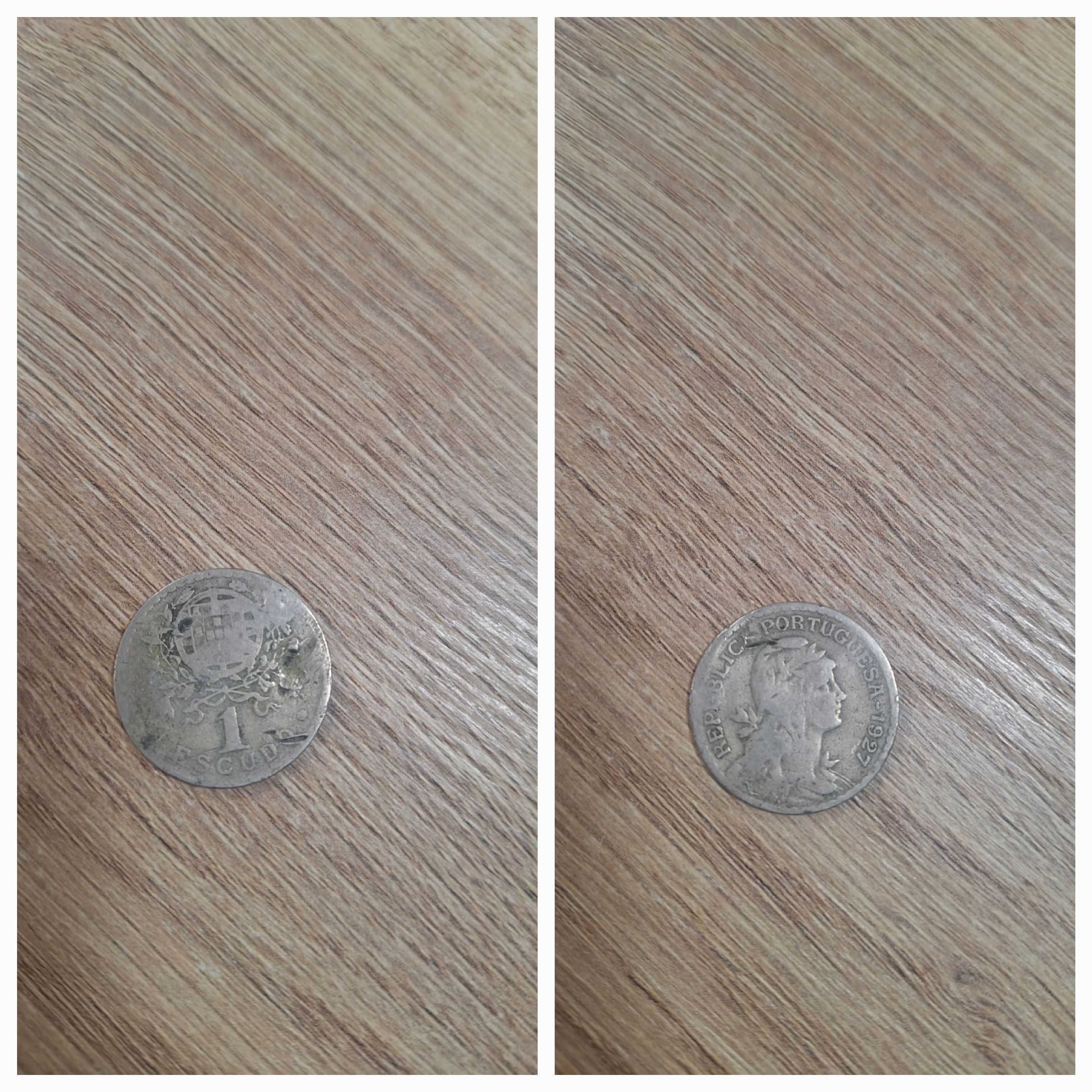 Vendo moedas de 1 escudo e 50 centavos de diversos anos