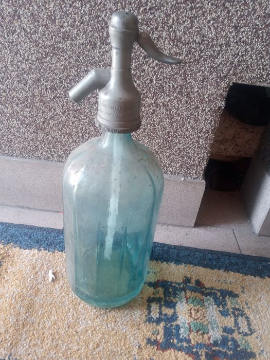 Stara butelka szklana syfon prl-u