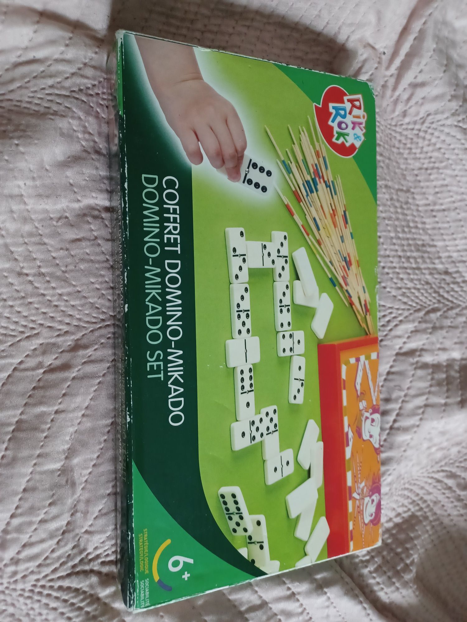 Gra edukacyjna 2w1 Domino-Mikado 6+