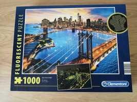 puzzle 1000 elementów New York nocą jak nowe drugie puzzle gratis