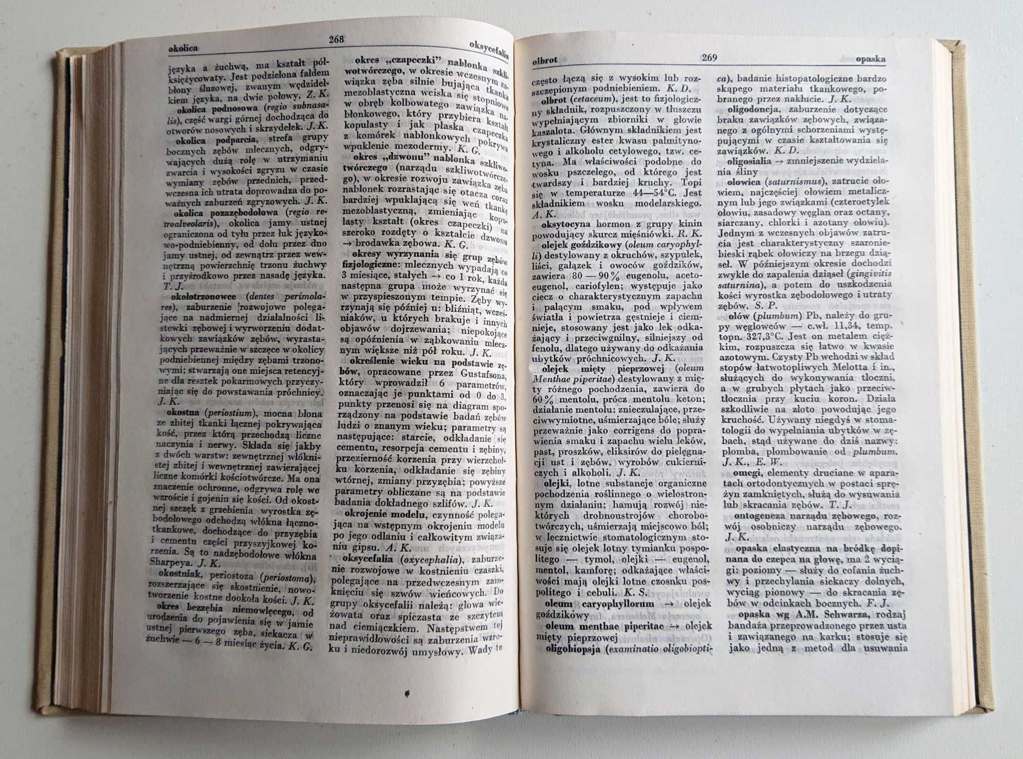 "Słownik terminologii stomatologicznej" - 1981 - Janusz Krzywicki