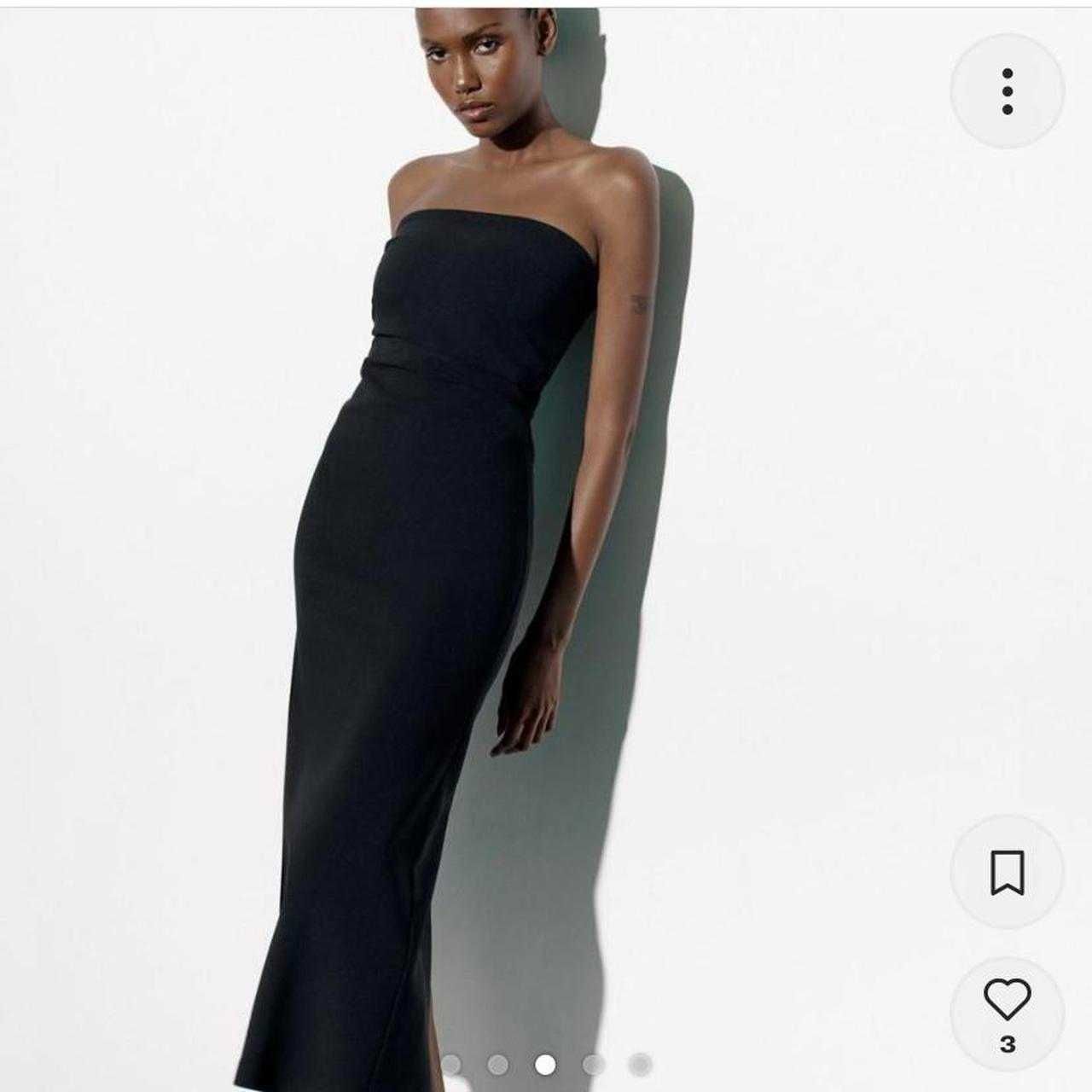 ZARA Luksusowa SUKIENKA odkryte ramiona elegancka XL