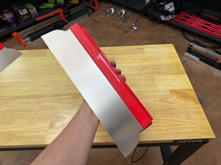 Будівельний Шпатель Novqo 400 мм з нержавійка | Змінне лезо 0.5мм