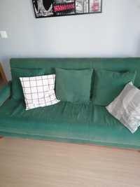 Sofá-cama em verde