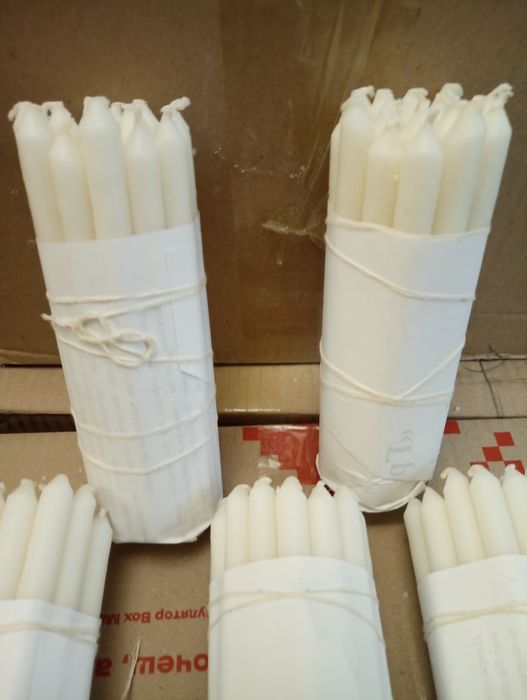 Свічки господарські парафінові 17 см на 12 мм