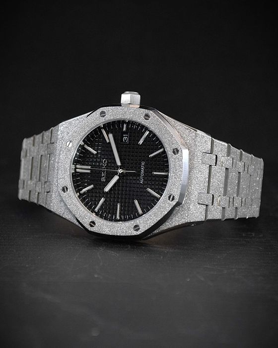 Zegarek Seiko Mod Royal Oak Frosted Bustdown Iced Out