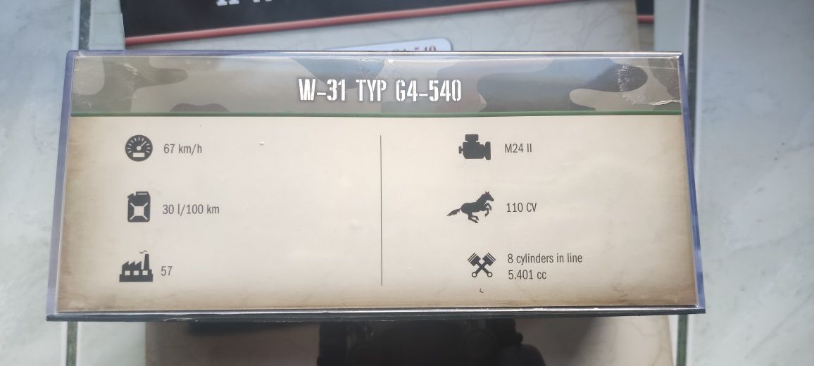 Samochody Wojskowe II Wojny Światowej nr1 Mercedes W31 Typ G4-540
