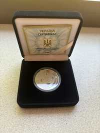 Серебряная монета Рак 5 гривен