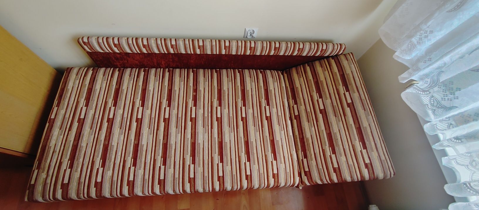 Łóżko Pojedyncze Jednoosobowe Sofa Z Funkcją Spania PRL Retro Vintage