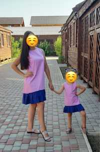 Літні сукні мама і дочка Family look
