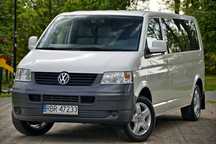 Volkswagen Transporter 2.5 TDI 130 KM Kamera NAVI Alufelgi HAK 8 Osób CIEMNE SZYBY Long Długi