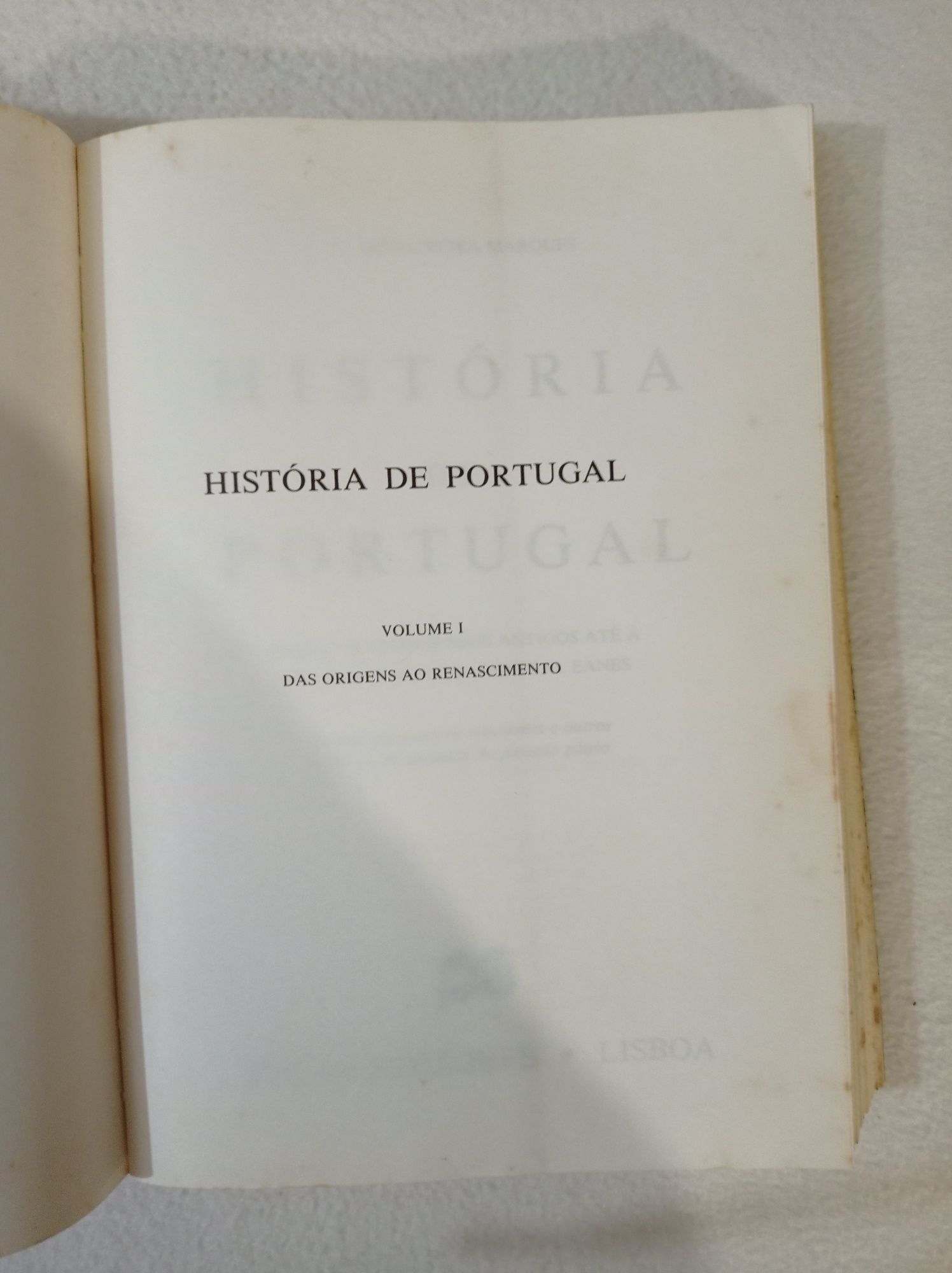 História de Portugal - volume I - A. H. de Oliveira Marques