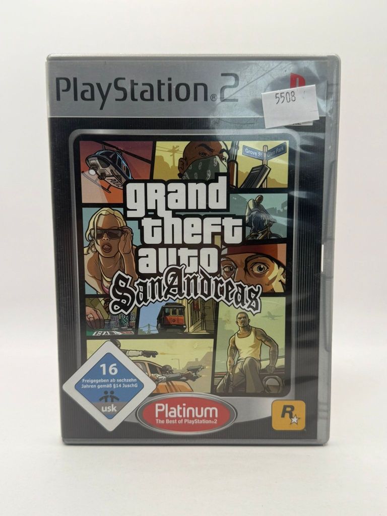 Gta San Andreas Komplet z Mapą Ps2 nr 5508