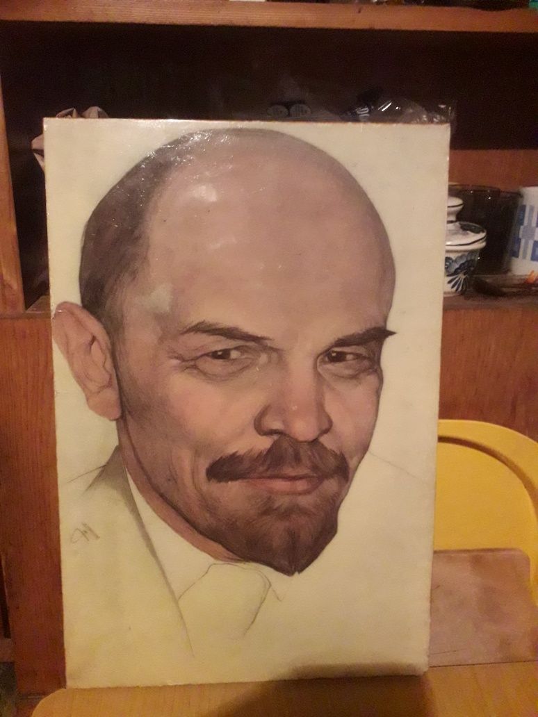 Lenin portret-szkic PRL,w-wa