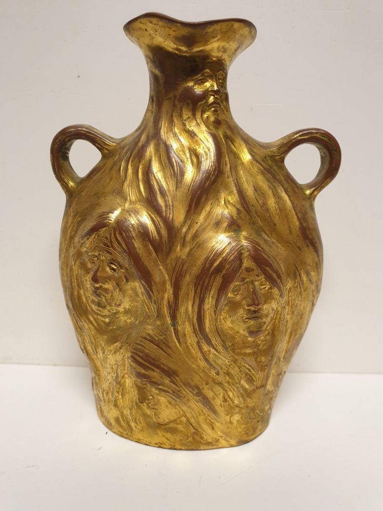 Georges Charles Coudray - Arte Nova jarra em bronze - assinada