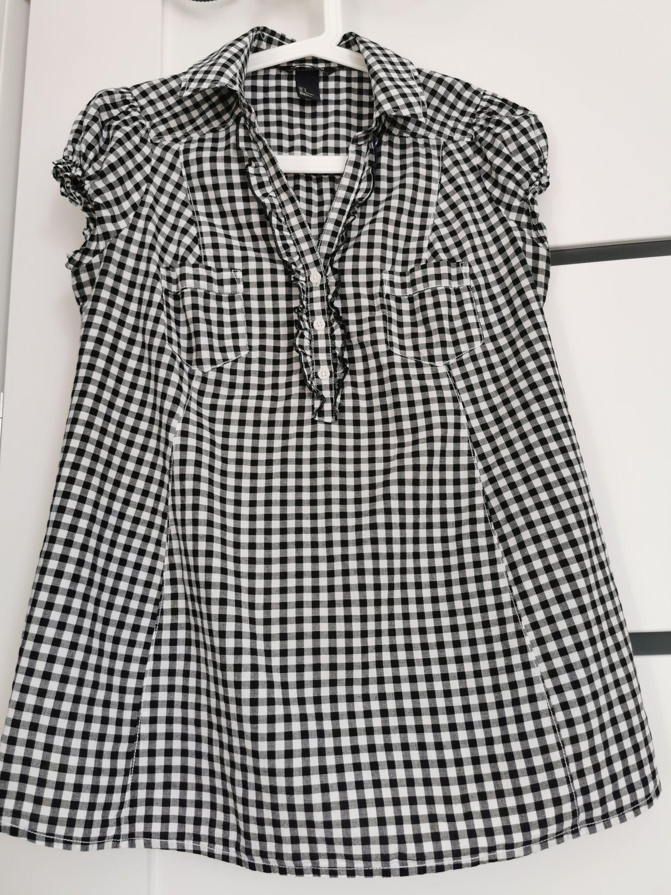 Ciążowa bluzka koszulowa, koszula H&M MAMA rozm S.