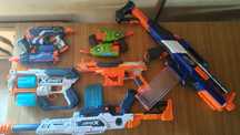 Kolekcja blasterów nerf i x-shot odbiór osobisty