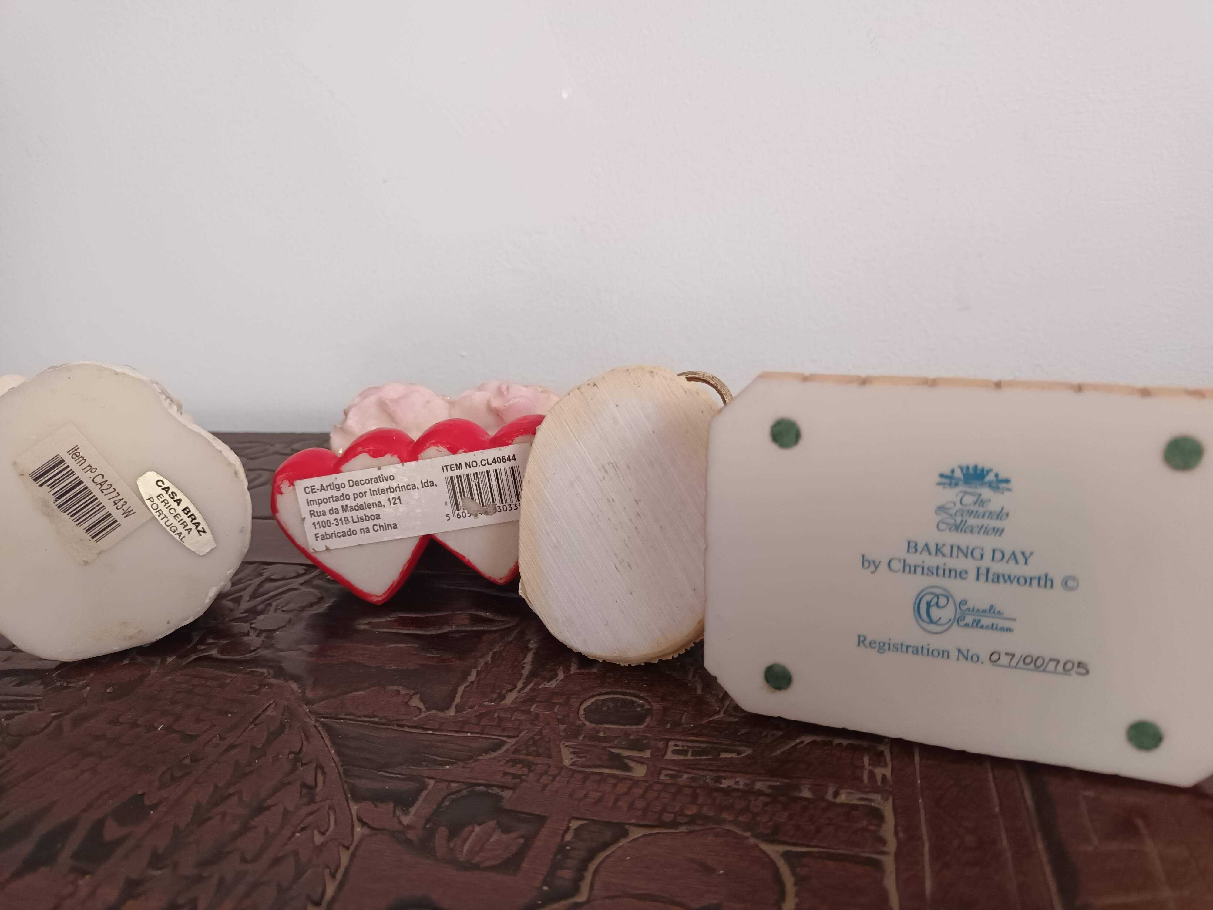 Peças decorativas em loiça e marfinite