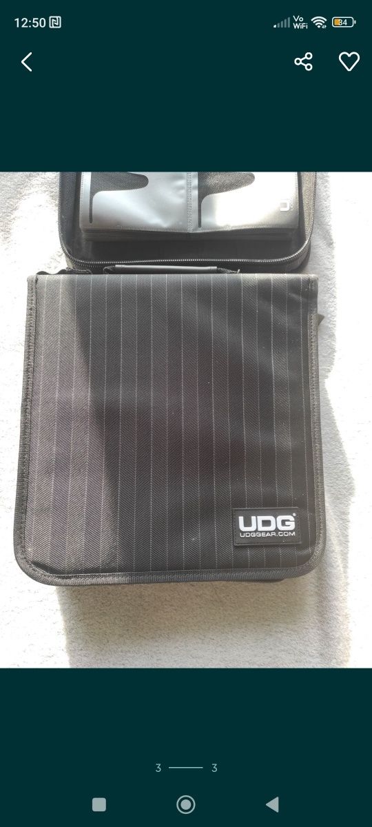 Segregator torba udg CD wallet 128 black/grey U9979BG