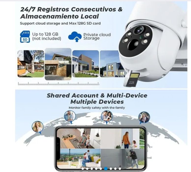 Сонячна охоронна PTZ  WiFi IP-камера  XM-TQ6-4MP 3.6 MM i3 динаміком