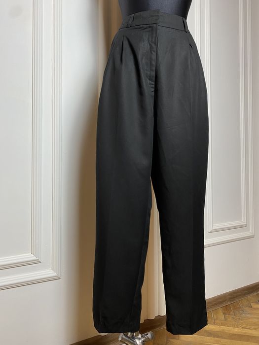 Spodnie męskie czarne 42 XL Reserved z wysokim stanem 100% lyocell