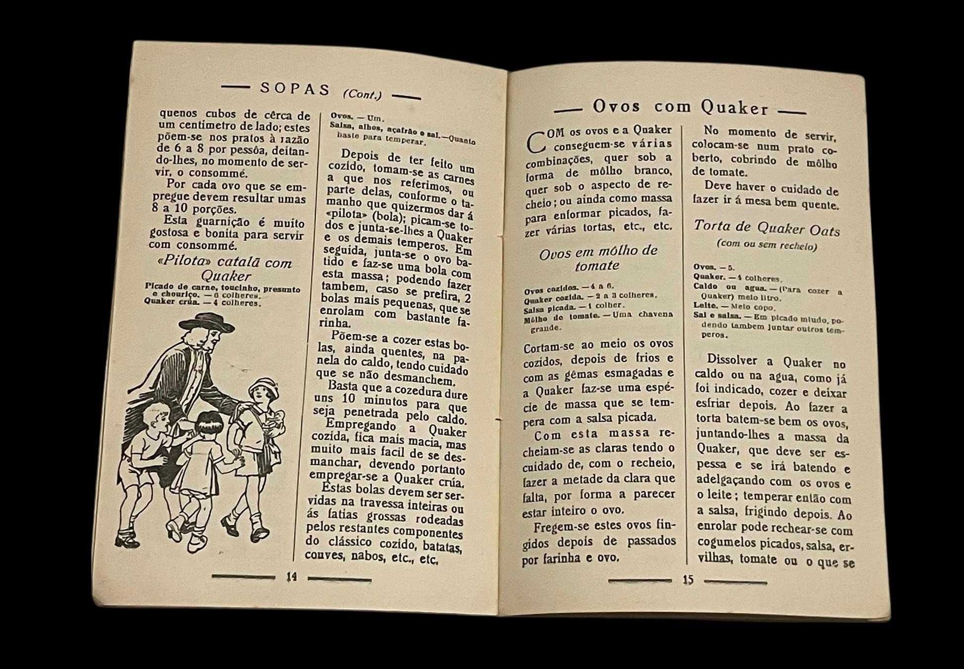 " Quaker Oats 1930 " - Poeta Fernando Pessoa -> RARIDADE