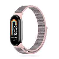 Pasek Nylon do Xiaomi Mi Band 8 / 8 Nfc Pink