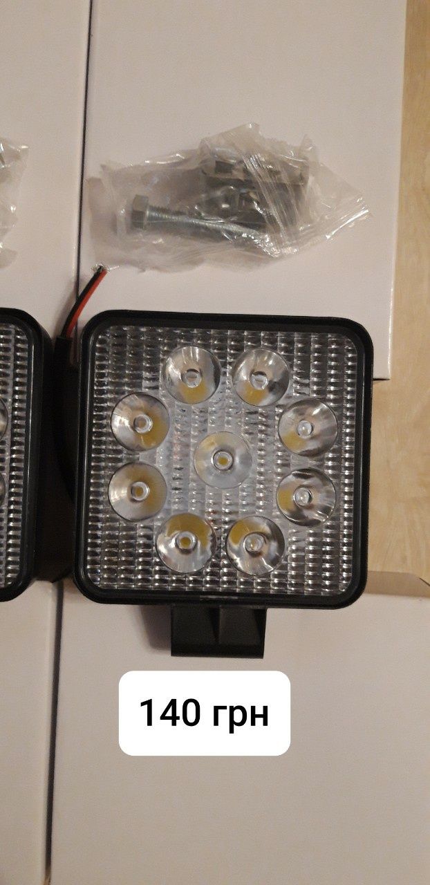 Светодиодная лед фара Фары LED 9 лампочек