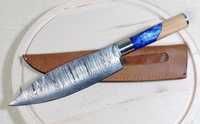 Пакистанский кованый нож шеф-повара ручной работы из дамасской стали