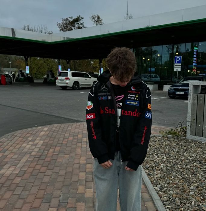 Бомбер Mersedes-Bens/Бомбер/Mercedes/Куртка Мерседес/Santander/Мерседе