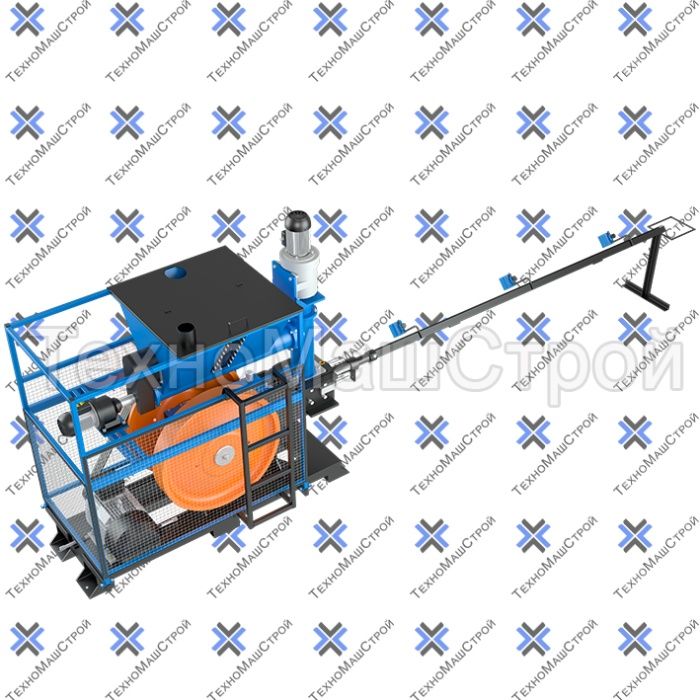 Ударный пресс для брикетов с соломы, опилок и шелухи