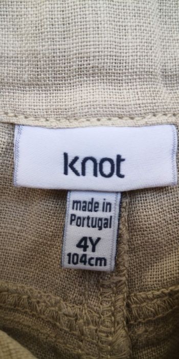 Calções cremes - Knot - Menino - 4 anos - 104 cm