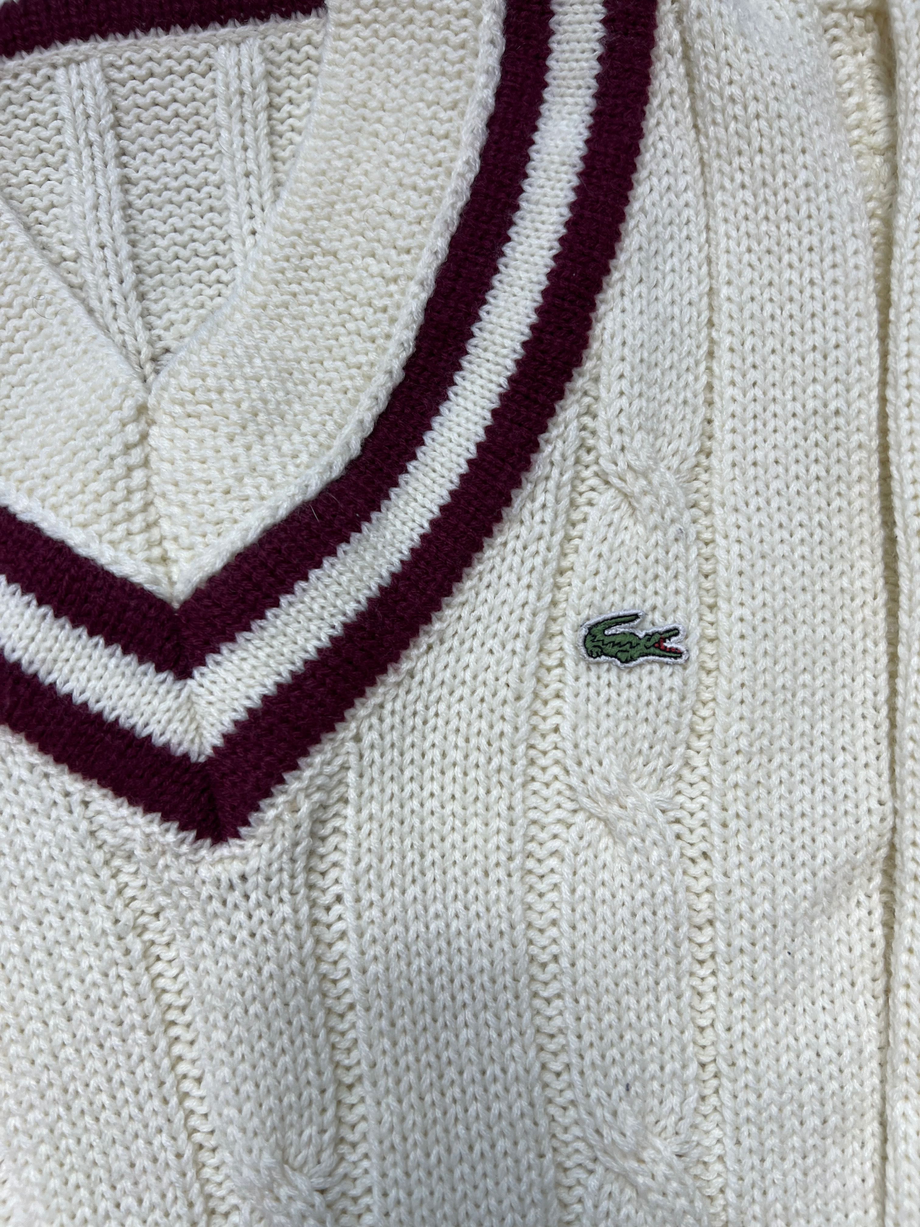 Sweter Warkocz Lacoste Small Logo