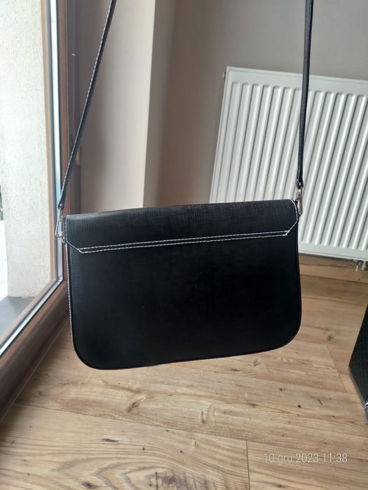 Torebka czarna skórzana Batycki