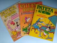 Pateta faz História - 3 álbuns em formato A4, Editora Abril.