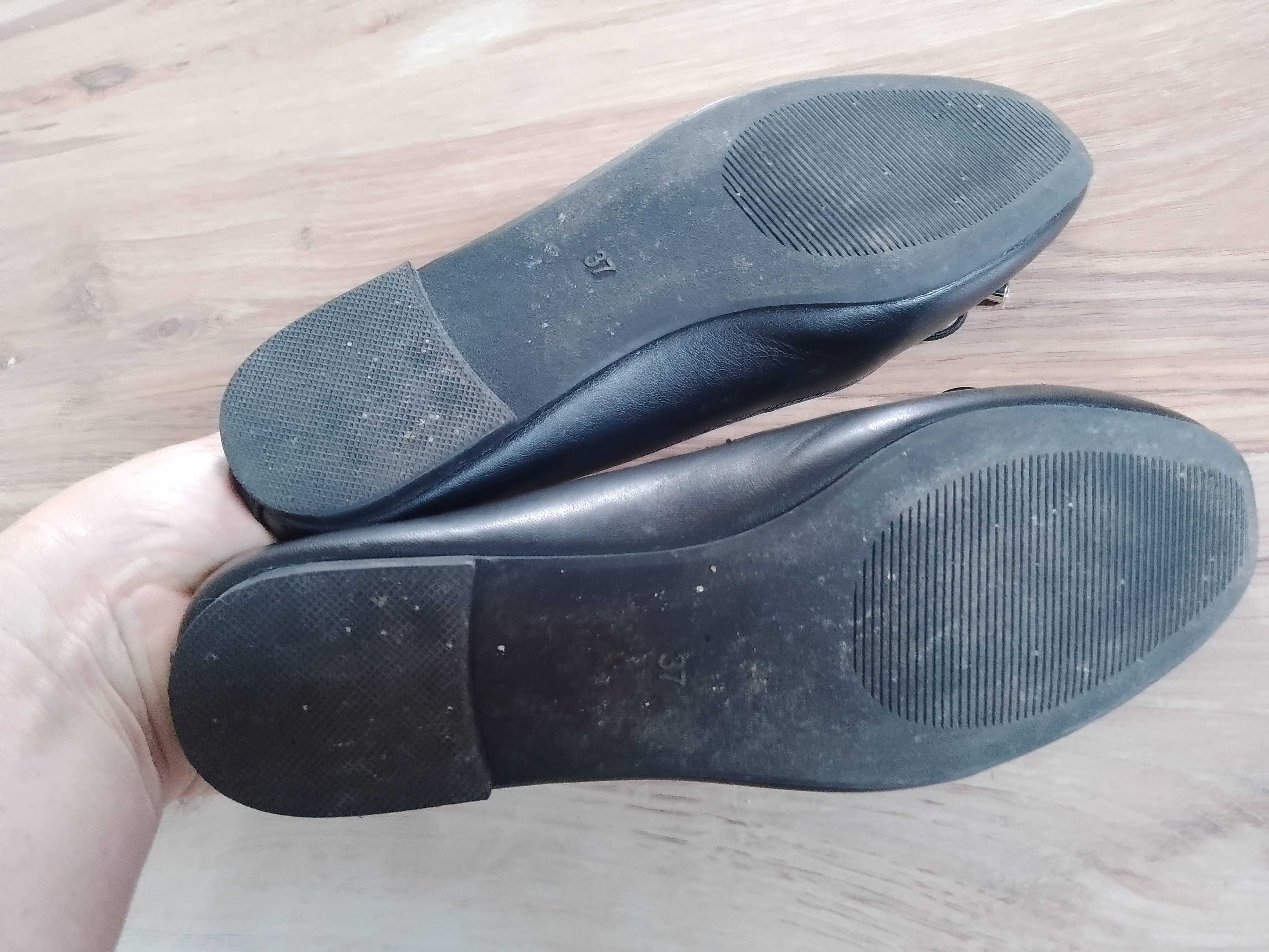 balerinki czarne rozmiar 37