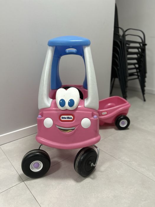 autko little tikes z przyczepką