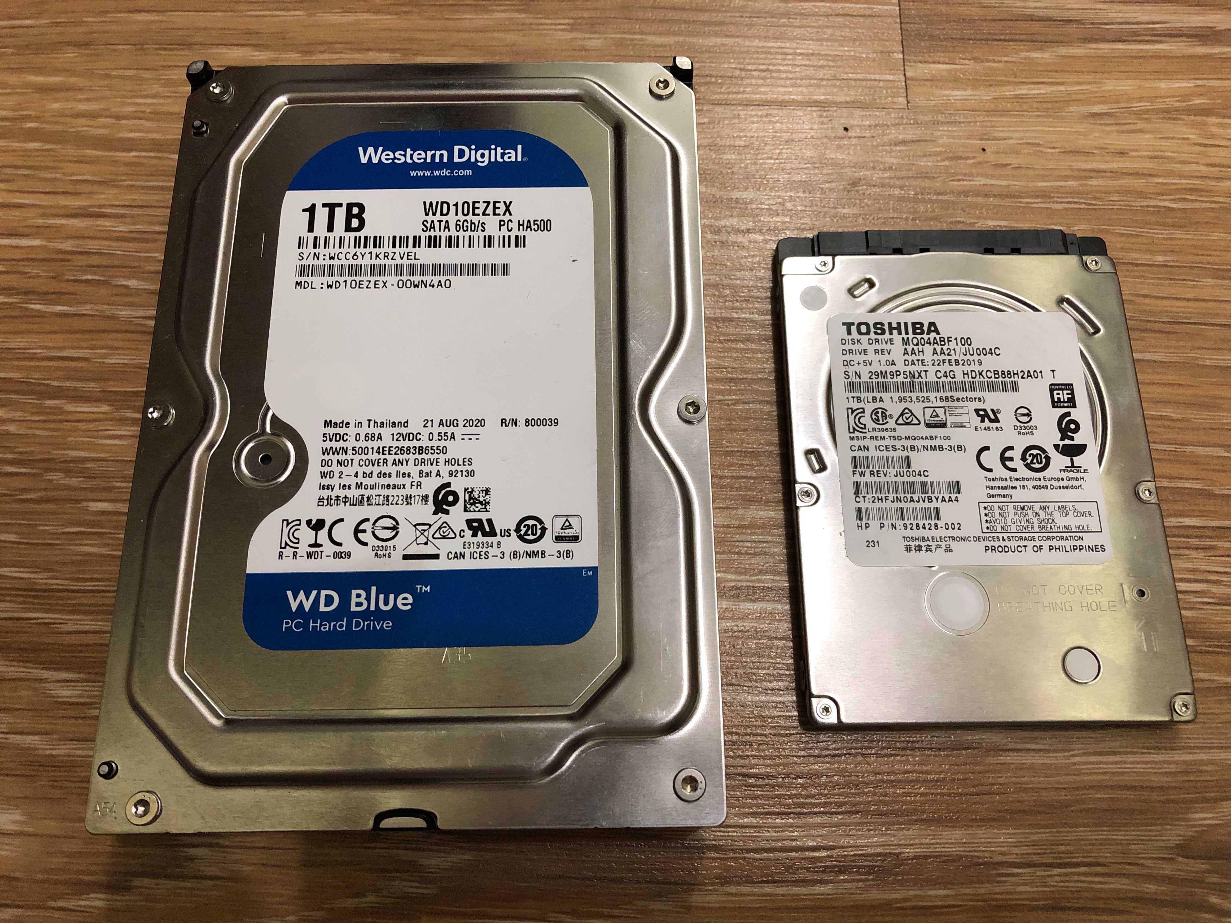 Жорсткі диски HDD 2.5 3.5 1 TB TOSHIBA Western Digital (WD)