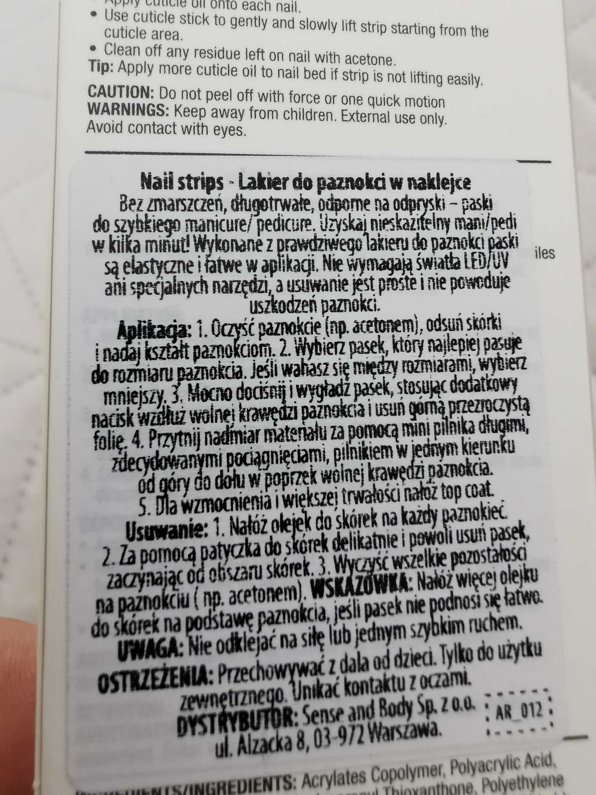Naklejki na paznokcie nowe