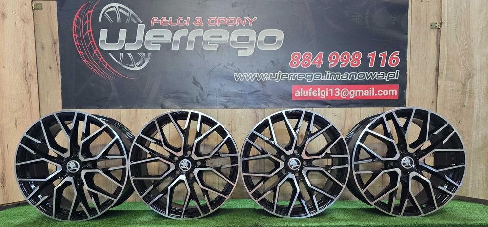 NOWE ALUFELGI SKODA 18x5x112 - Enyaq iV,Karoq,Kodiaq,Superb ( ET45i30)
