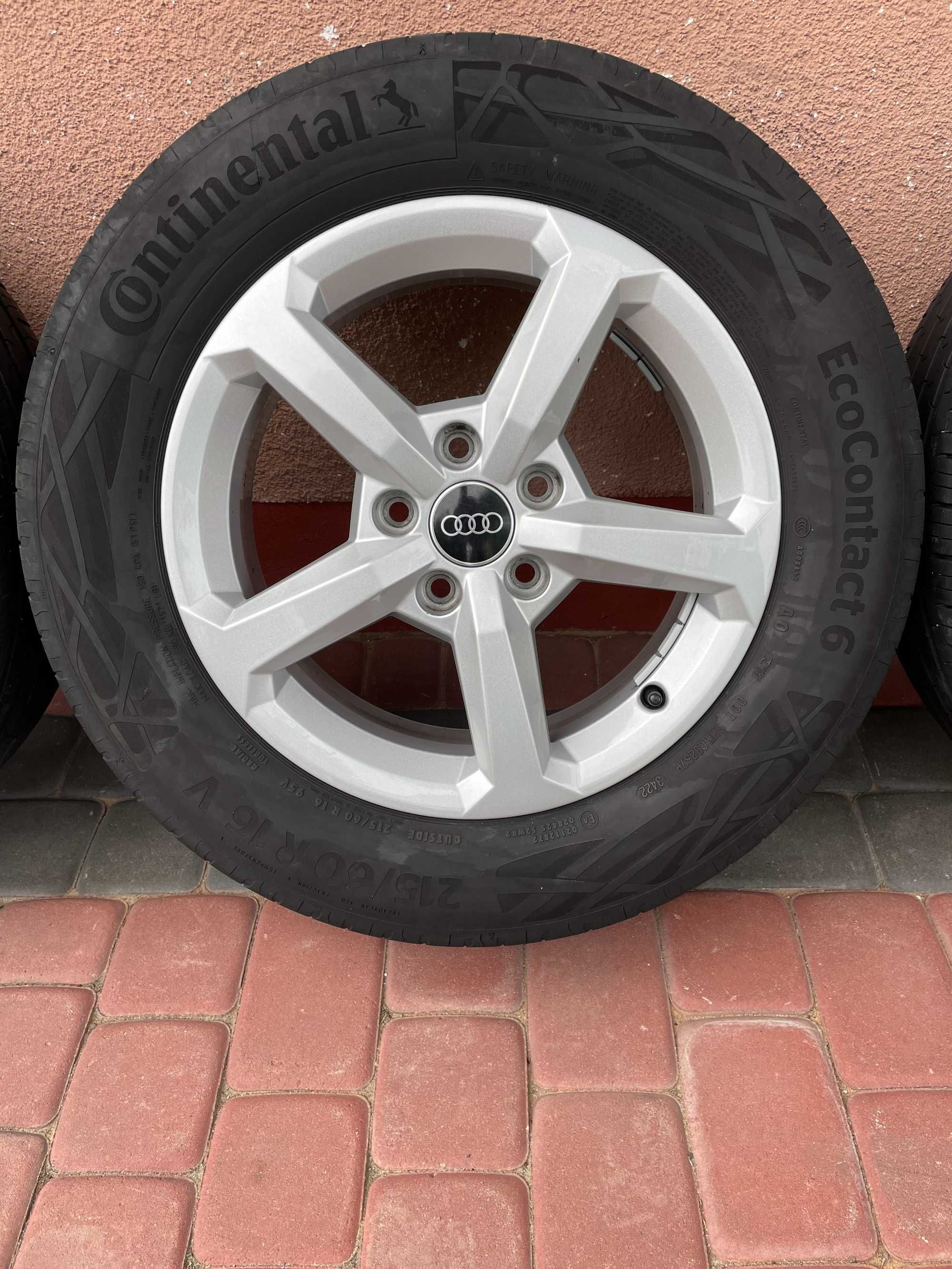 Komplet Kół Audi Q2 R16 5 x 112 ET43 Oryginał Lato