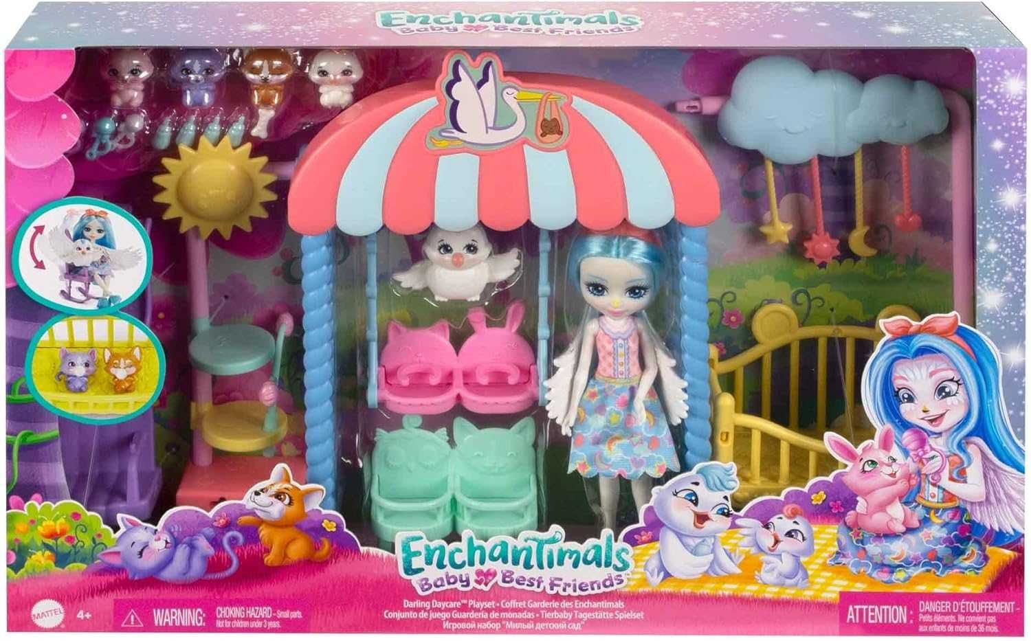 Ігровий набір Enchantimals Baby best friends Ясла для звірят (HLH23)