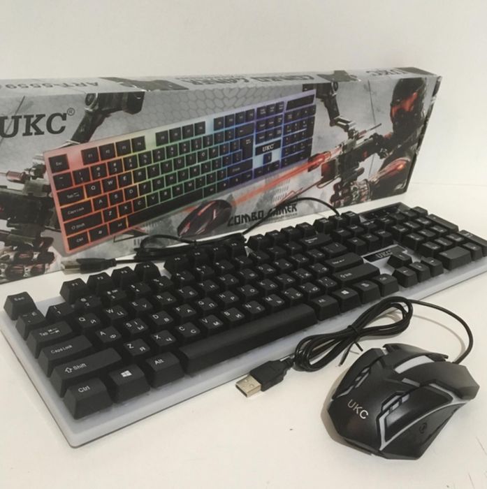 Комплект клавіатура + мишка із підсвідкою