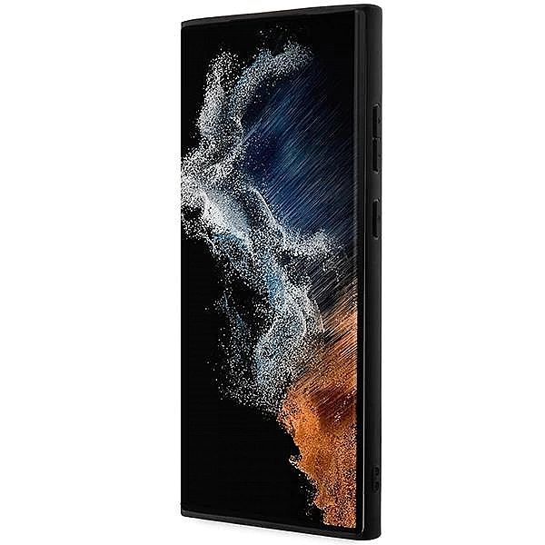 Etui Bmw Leather Stamp Tricolor na Samsung Galaxy S23 Ultra - czarne