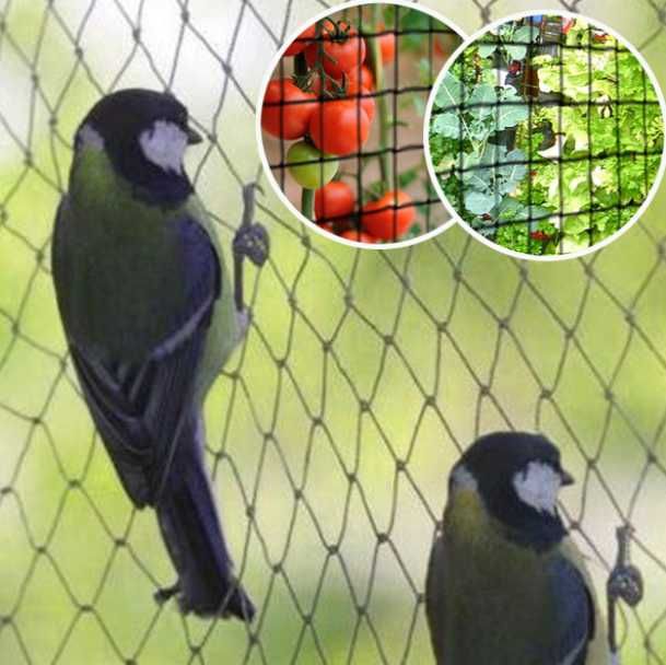 SIATKA na PTAKI 10x20m B.Mocna borówki czereśnie truskawki winogrona