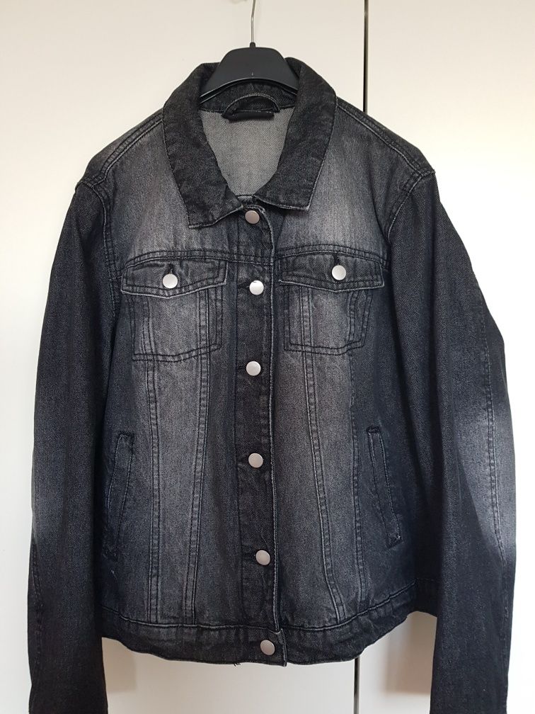 Kurtka jeans  malowana ręcznie